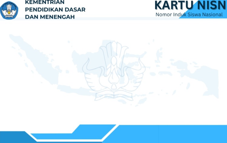 Background Kartu NISN Depan